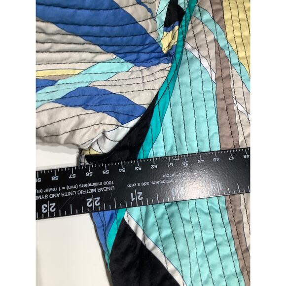 Handmade Upcycled Boho Patchwork Quilted Jacket Colorful Vintage Boho Artisanal - Picture 7 of 8